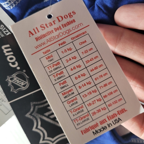 All Star Dogs NHL Vancouver Canucks Unisex Dog Cheerleader Dress Size Medium - Picture 6 of 10